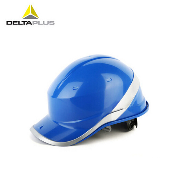 法国代尔塔deltaplus,钻石5型ABS安全帽,绝缘荧光反光条透气头部防护
