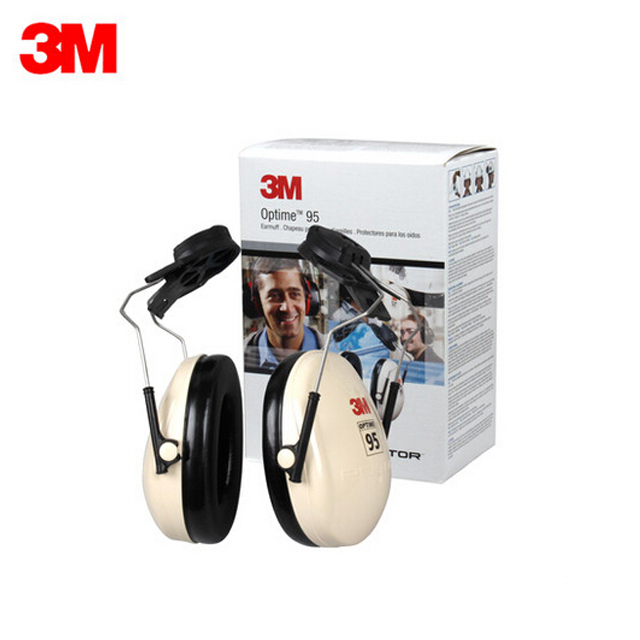 美国3M,H6P3E挂安全帽式耳罩,防噪音耳罩,隔音耳罩降噪耳机