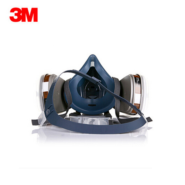 美国3M,720P尘毒呼吸防护套装,7502半面罩 防PM2.5防尘面罩
