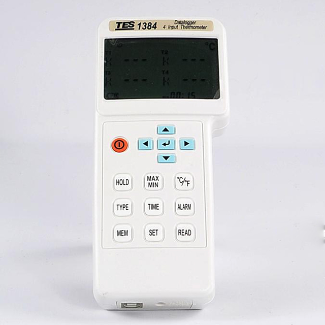 台湾泰仕 TES-1384四信道温度计记录器 TES1384温度记录仪